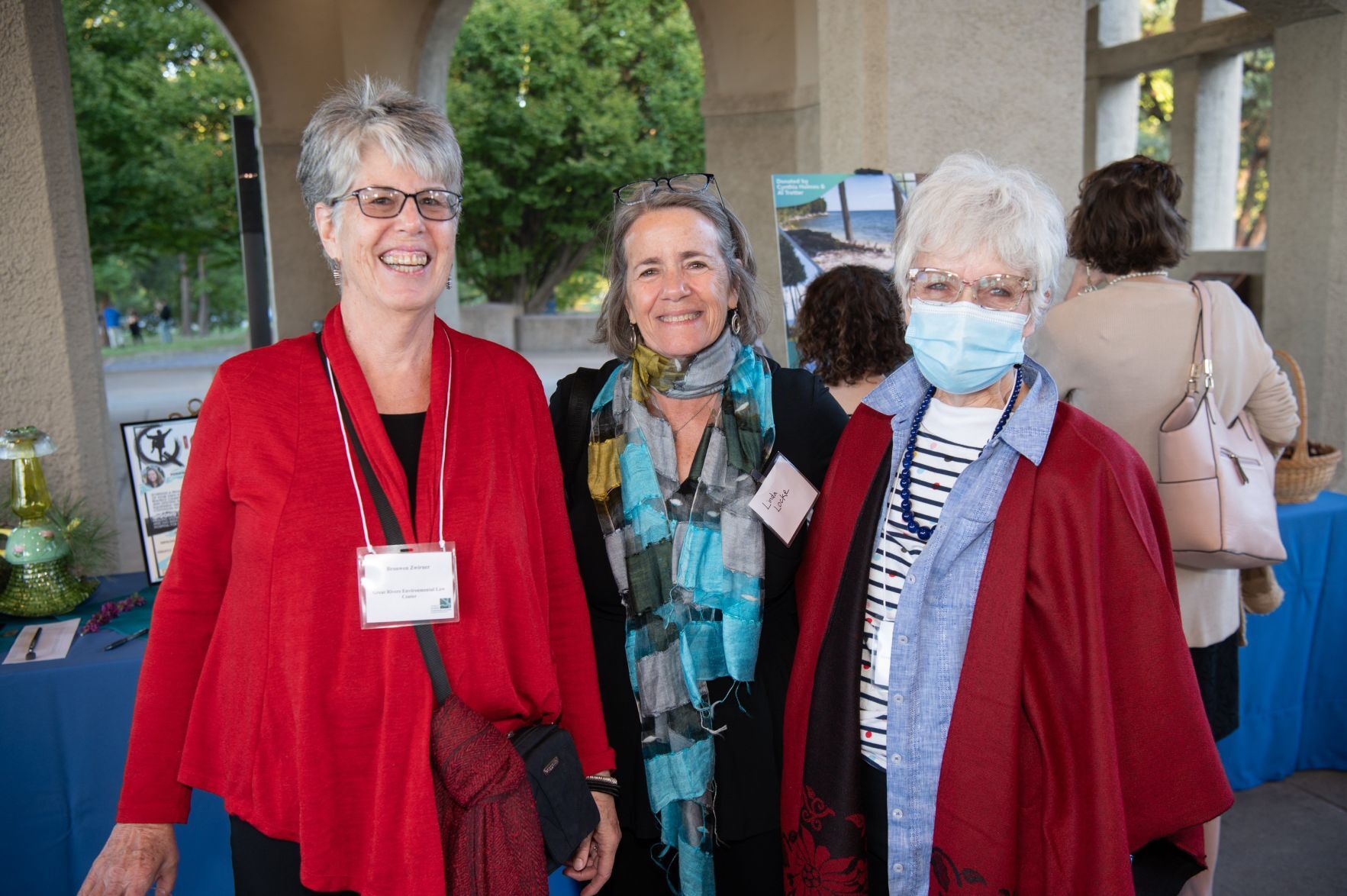From the left, Bronwen Zwirner, Linda Locke and Pat Wolff